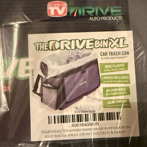 Sealed The DRIVE Bin Large Car Trash Litter Automotive Wastebasket AS SEEN ON TV - Picture 4 of 4